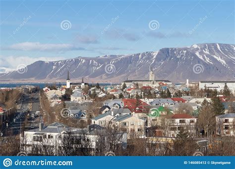 Scenery View Of Iceland Cityscapereykjavik Landscape The Capital City