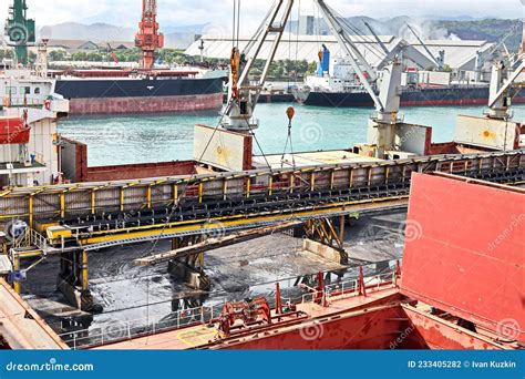 Cargo Terminal For Unloading Steel Plates From Bulk Carrier By Ships