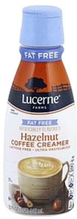 Lucerne Fat Free Hazelnut Coffee Creamer 32 Oz Nutrition