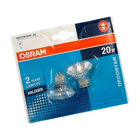 2 X Osram Halogen 20w Gu4 12v Reflektor 36° Decostar Ø35mm 44890 Wfl