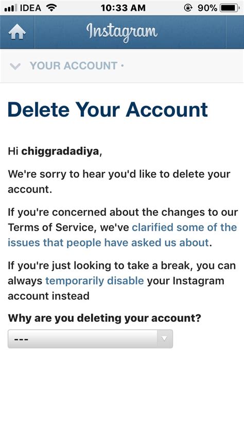 Deactivate instagram account and usher a new beginning. How to Delete Instagram Account on Android, iPhone, and ...