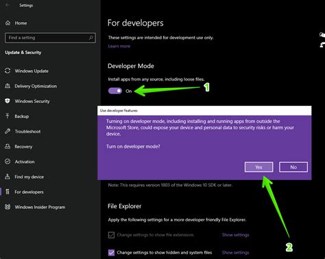 What Is Developer Mode In Windows 10