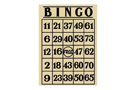 Vintage Bingo Card Svg Cut File By Creative Fabrica Crafts · Creative