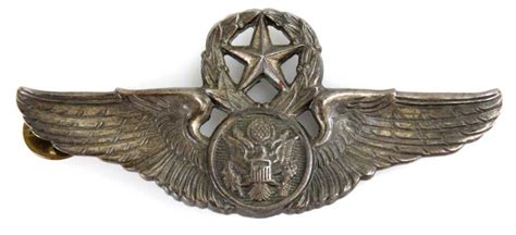 Sterling Wwii Army Air Corps Master Aviator Wings