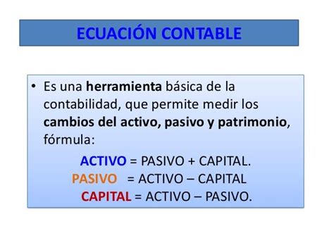 Ecuacion Contable Basica
