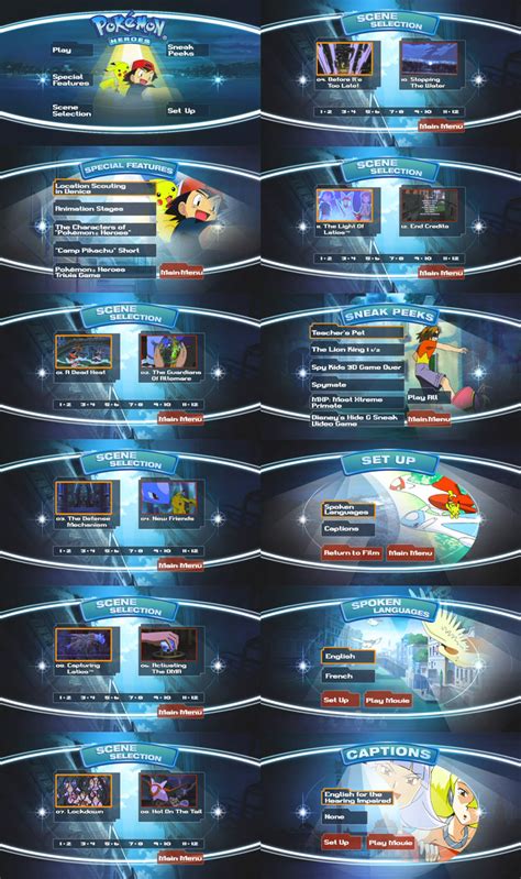 pokemon heros dvd menus by dakotaatokad on deviantart