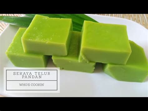 Kuih seri muka nie memang sedap. Resepi Sekaya Telur Pandan / Pandan Egg Pudding Recipe ...