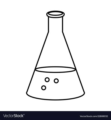 School Beaker Cartoon Royalty Free Vector Image