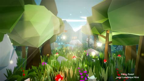 Fairy Forest Low Poly Environment Unity Connect