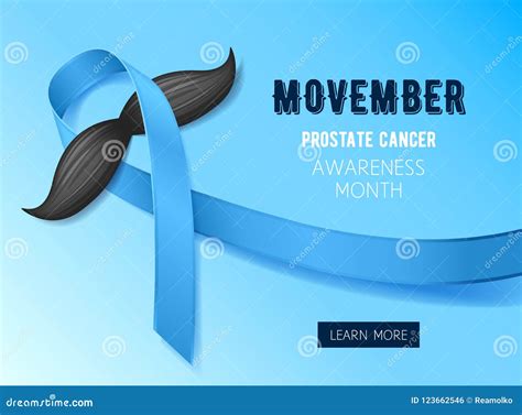 Movember Prostate Cancer Awareness Month Men`s Health Concept For Poster Banner Card Design