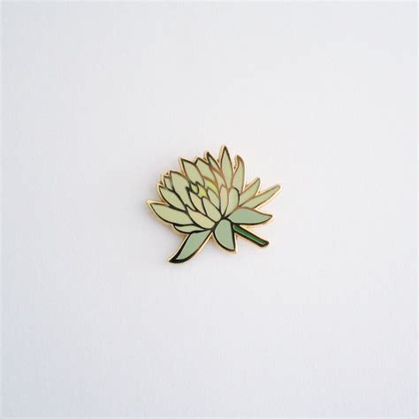 Resilient Lotus Flower Enamel Pin By Utopie Pins Lapel Etsy