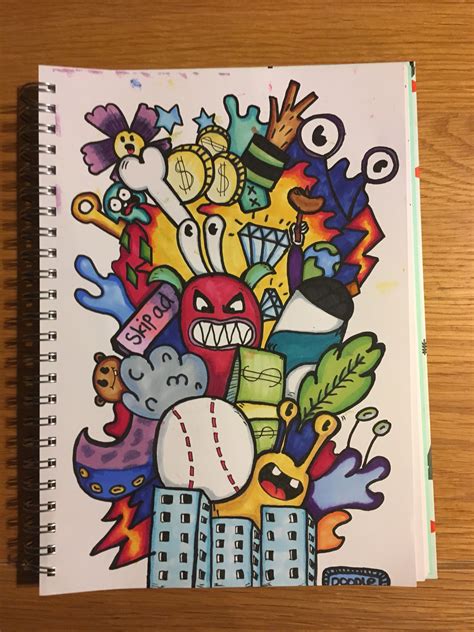 I Colored It ️🖍🖌 Doodle Art Designs Doodle Art Doodle Art Drawing