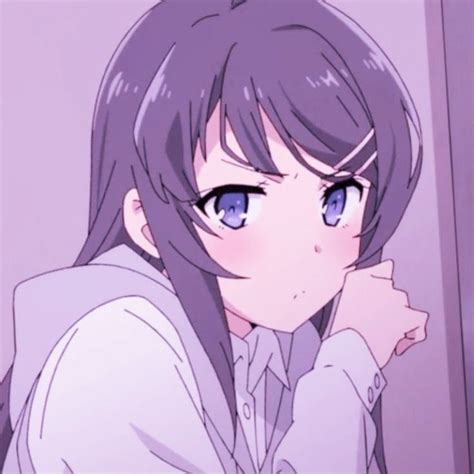 Aesthetic Anime Girl Purple Realtec