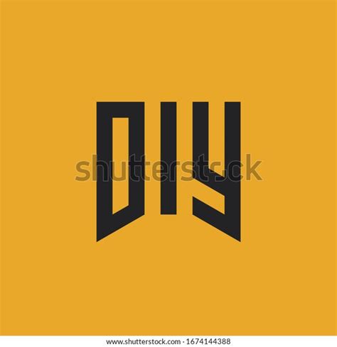 Diy Do Yourself Abbreviation Logo Vector Stock Vector Royalty Free
