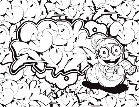 Here is a set of ten coloring sheets for. Graffiti Letters and Characters Coloring book: best street art coloring books for grownups ...