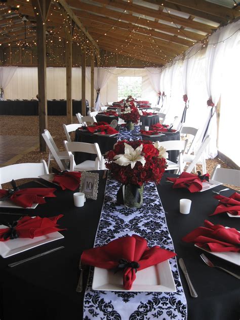 Red White And Black Wedding Red Wedding Decorations White Wedding