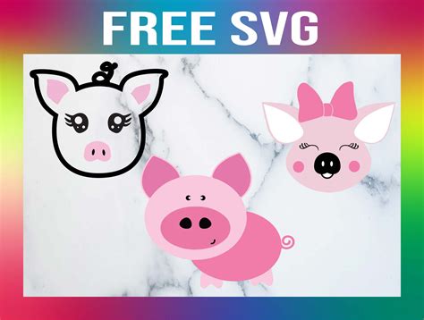 Free Pig Face Svg