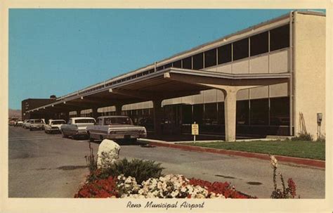 Reno Municipal Airport Nevada Postcard
