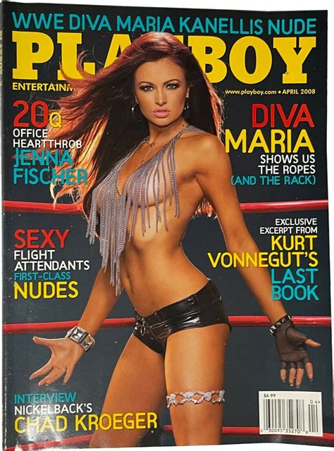 Playboy April Wwe Wrestling Diva Maria Kanellis Nude Jenna Fischer