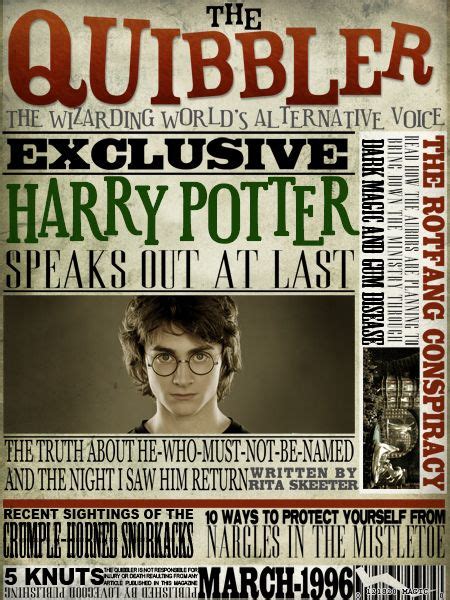 Am I Making My Own Issues Of The Quibbler For My Luna Lovegood Costume