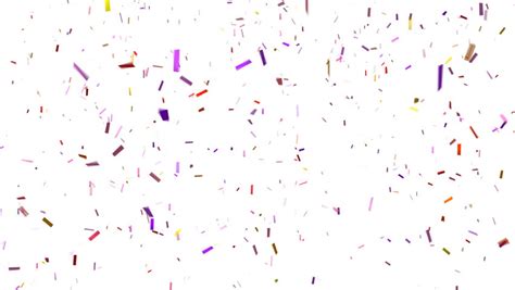 Animation Of Colorful Confetti Falling Stock Footage Video 5089676