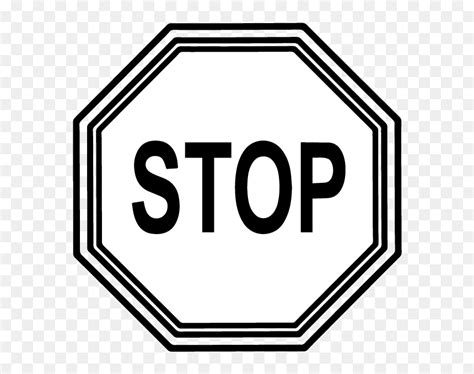 Stop Printable Clip Art Free - Printable Stop Sign Clipart, HD Png