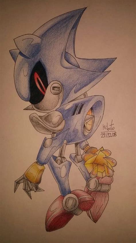 Metal Sonic Drawing Plus Sketches Sonic The Hedgehog Amino