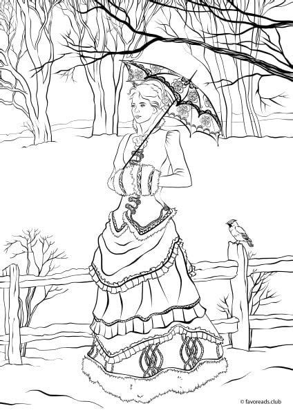 Victorian Coloring Pages To Print Coloring Pages