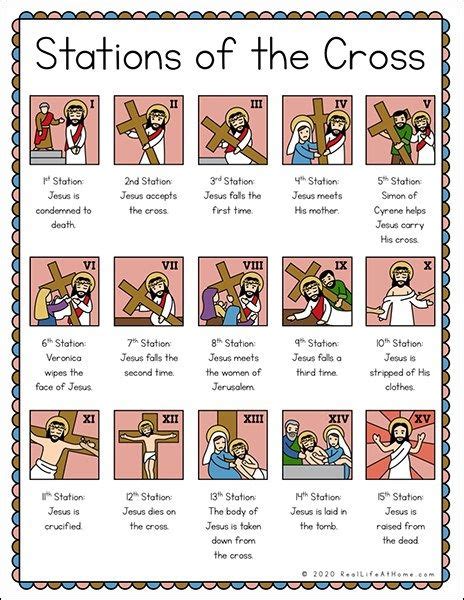 Illustrated Stations Of The Cross List For Kids And Adults Bible