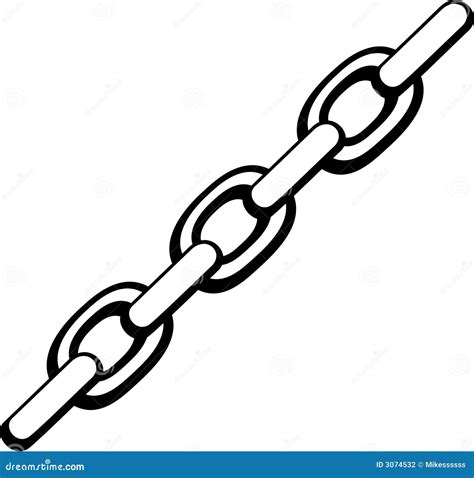 Chain Vector Illustration Stock Vector Illustration Of Steel 3074532