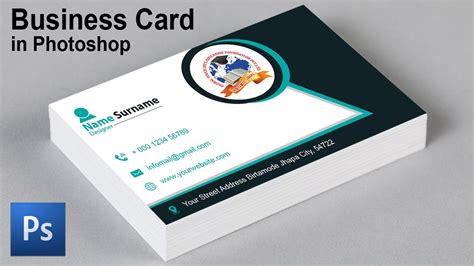 Photoshop Tutorial Business Card Design In Adobe Photoshop