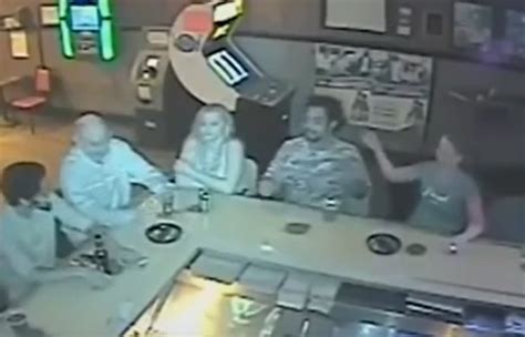 Woman Sets Husbands Hair On Fire During Night Out At The Bar Video