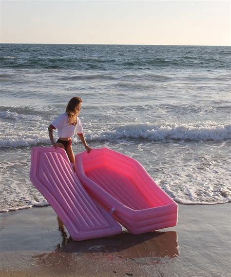 Just In Time For Summer Coffin Pool Float With Lid