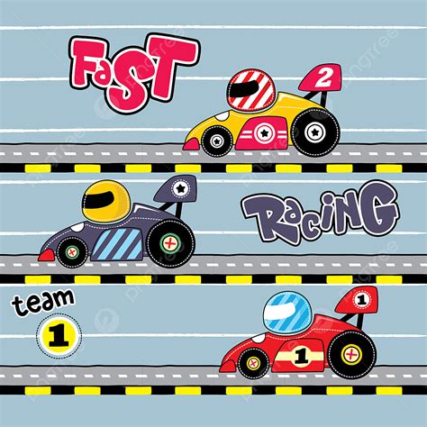 Racing Car Illustration Vector Png Images Racing Car Cartoon Vector
