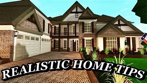 Tips For Realistic Homes In Bloxburg Youtube