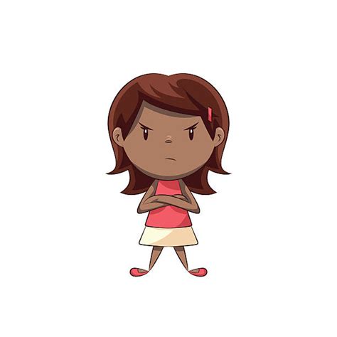 Angry Little Girls Cartoon Vector Clipart Friendlysto