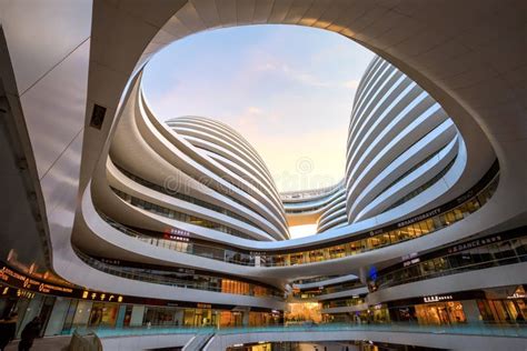 Galaxy Soho Building In Beijing China Editorial Photography Image Of
