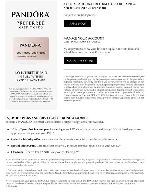 Pandora jewelry gift card merchandise credit for $70.85 received a christmas gift and it wasn't my style so i returned for credit but i'm not a fan of pandora jewelry. PANDORA Preferred Credit Card | PANDORA Jewelry US