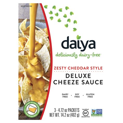 Daiya Zesty Cheddar Style Deluxe Cheeze Sauce Oz Packets Salsas