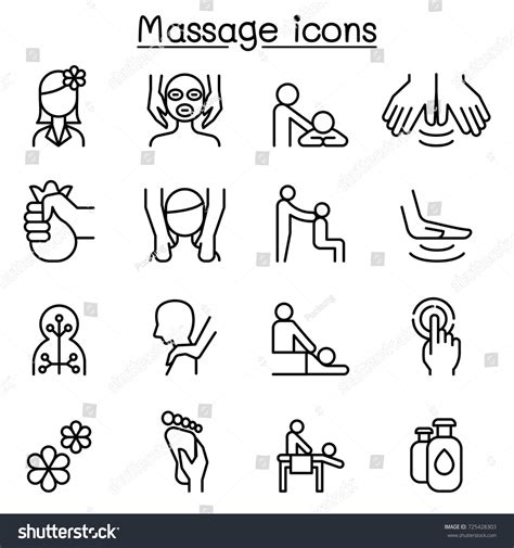 massage stock vektorgrafik lizenzfrei 725428303