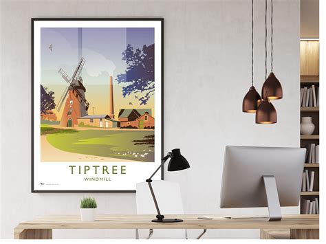 Tiptree Windmill Travel Poster Wisdom Art Prints