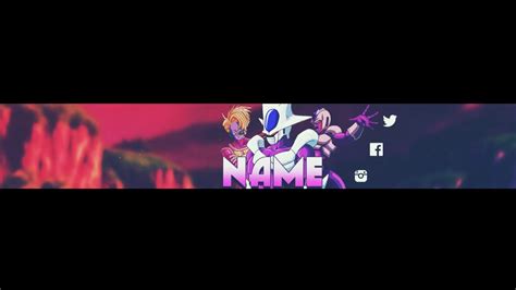 Create stunning ➧ banners for your youtube channel ⏩ crello ~ with no design skills ✍ make captivating youtube channe art free. FREE TEMPLATE BANNER DBZ #10 : COOLER ! - YouTube