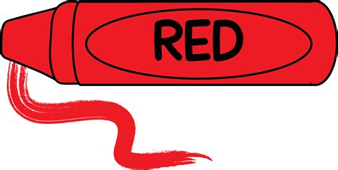 Red Crayon Coloring Page