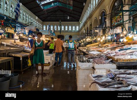 Athens Central Fish Market Daily Fresh Fish Available To Customers