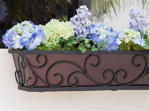 The Regalia Tapered Iron Window Box 7 Liners To Choose From Wrought