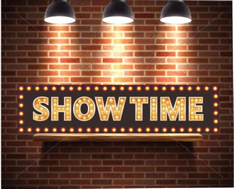 Showtime Sign Movie Room Wall Art For Your Home Theater Decor Etsy