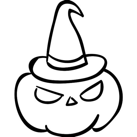 Halloween Pumpkin Head Witch With Hat Vector Svg Icon Svg Repo