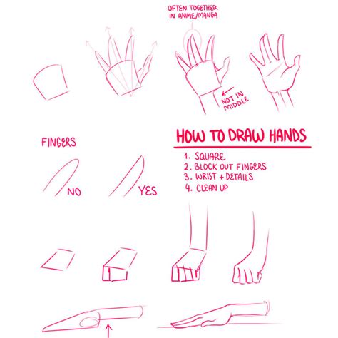 How To Draw Hands By Lily Draws On Deviantart