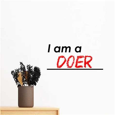 Quote I Am A Doer Removable Wall Sticker Art Decals Mural Diy Wallpaper