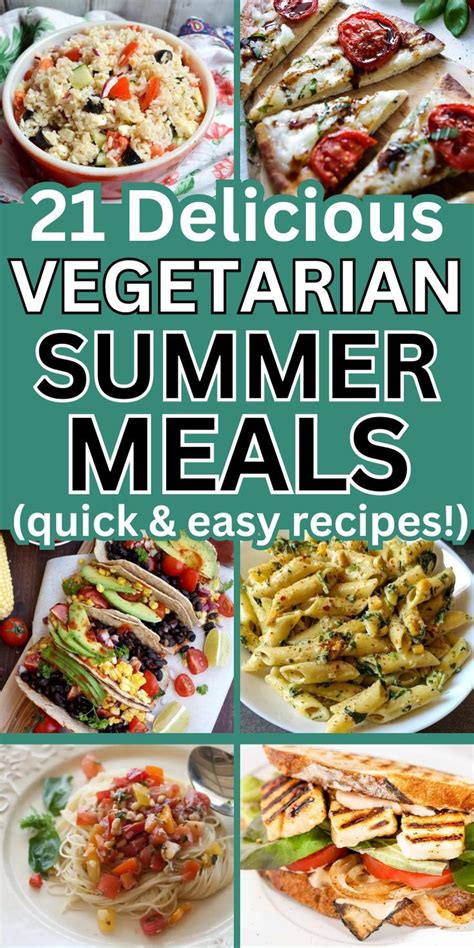 21 Quick And Easy Vegetarian Summer Dinners Healthy Ideas For Hot Days